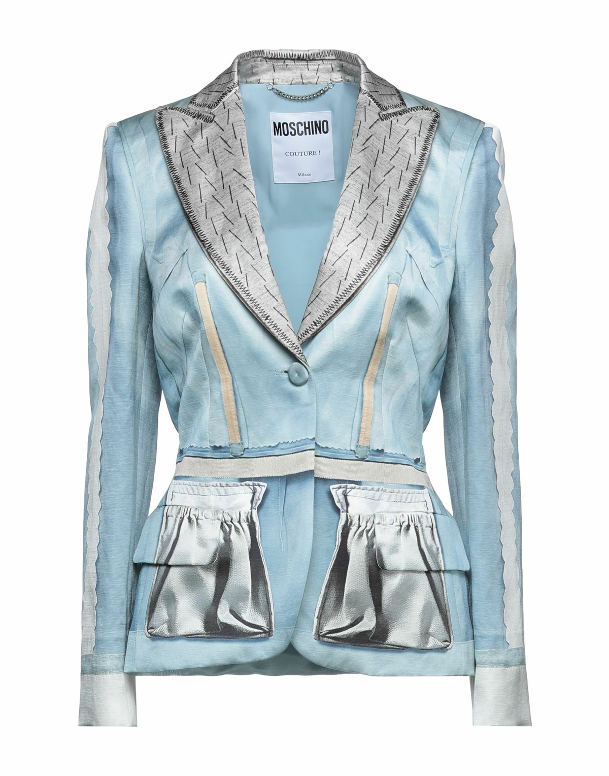 Moschino Womens Blazer Azure