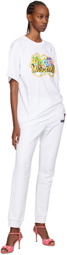 Moschino White Puzzle Bobble T-Shirt