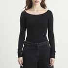 Entire Studios Women's Scoop Neck Bodysuit in Black