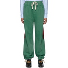 Gucci Green Denim Web Lounge Pants