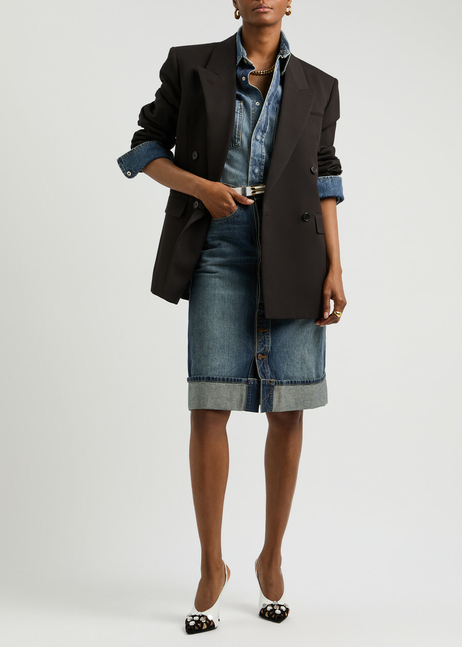 570.DENIM LONG SKIRT