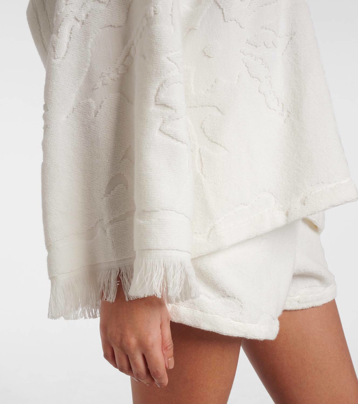 Dorothee Schumacher Cosy Towelling cotton terry jacquard hoodie