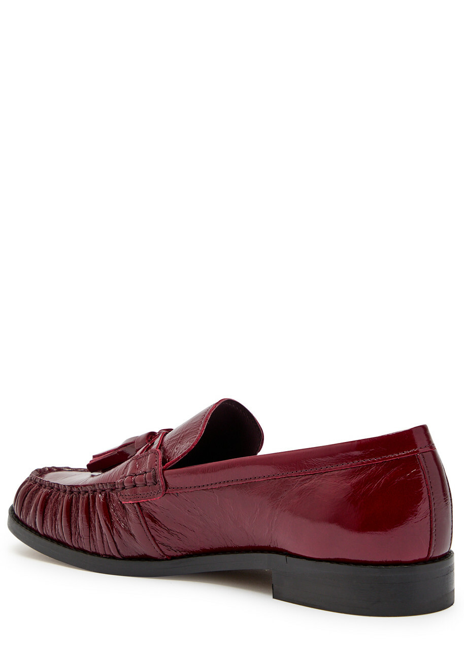 Alohas Marietta Patent Leather Loafers Burgundy