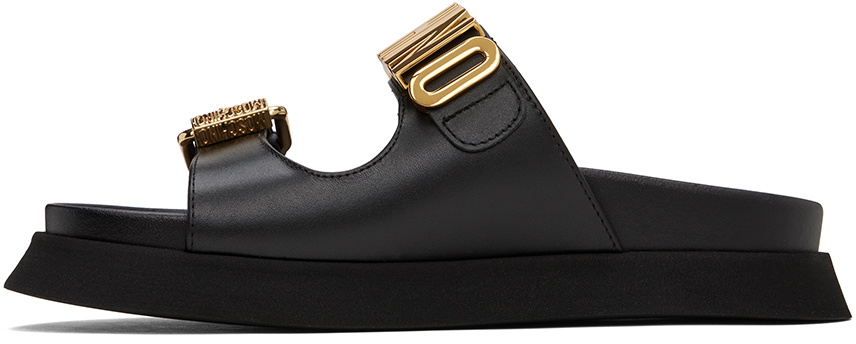 【関税＆送料込み】Moschino Black Sandals Moschino Black Moschino Sandals Moschino
