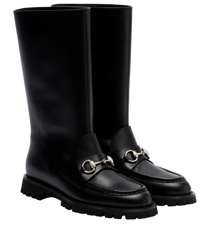 Photo: Gucci Horsebit leather ankle boots