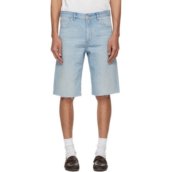 Photo: A.P.C. Blue Sam Denim Bermuda Shorts