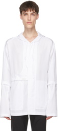 HELIOT EMIL White Tencel Shirt Jacket