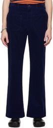 Marni Navy Corduroy Trousers