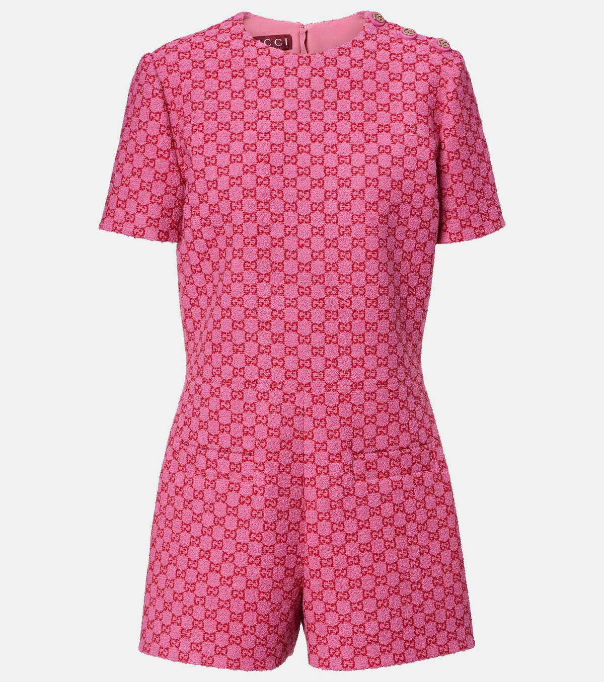 Gucci GG cotton-blend romper