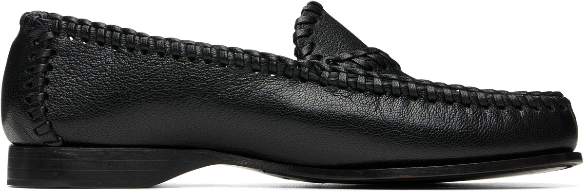 HEREU Black Sastre Supple Shiny Loafers