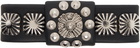 Toga Pulla Black Leather Hair Clip