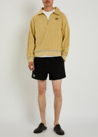 Bode Croquet Ground Striped Terry-cotton Sweatshirt Green