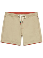 Orlebar Brown - Bulldog Drawcord Mid-Length Cotton-Blend Swim Shorts - Neutrals