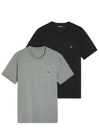 Emporio Armani Logo Crew-neck Stretch-cotton T-shirt set of two Multicoloured