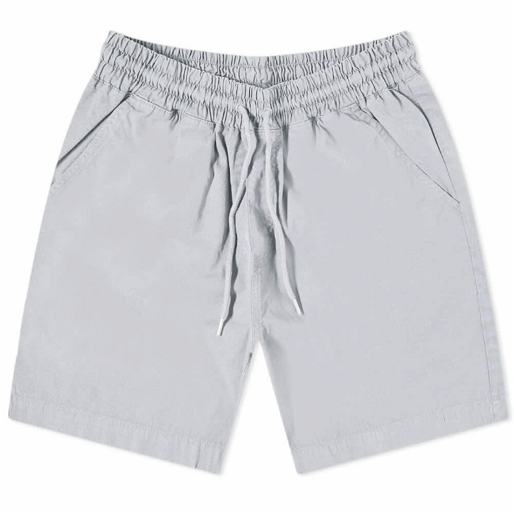 Photo: Colorful Standard Men's Organic Twill Short in Cloudy Grey