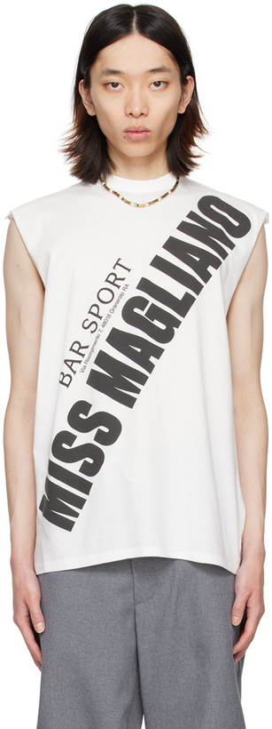 Photo: Magliano White 'Miss Magliano' Tank Top