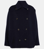 Brunello Cucinelli Cropped wool and cashmere coat