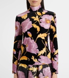 La DoubleJ Floral turtleneck top