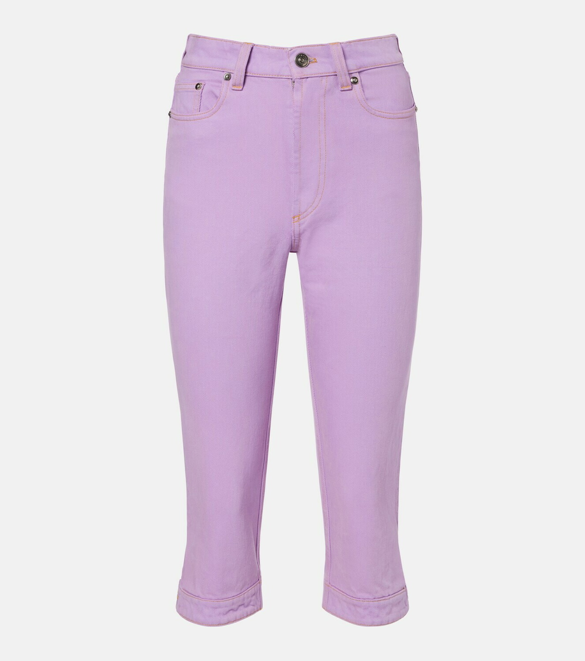 Versace High-rise capri jeans