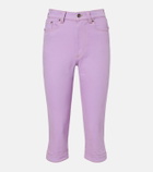 Versace High-rise capri jeans