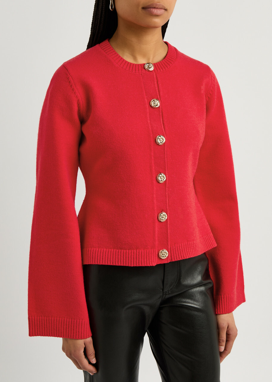 Kitri Cleo Knitted Cardigan Red