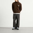 Napapijri Men's x Martine Rose Logo Fleece Jacket in Shaved Choc Wt1