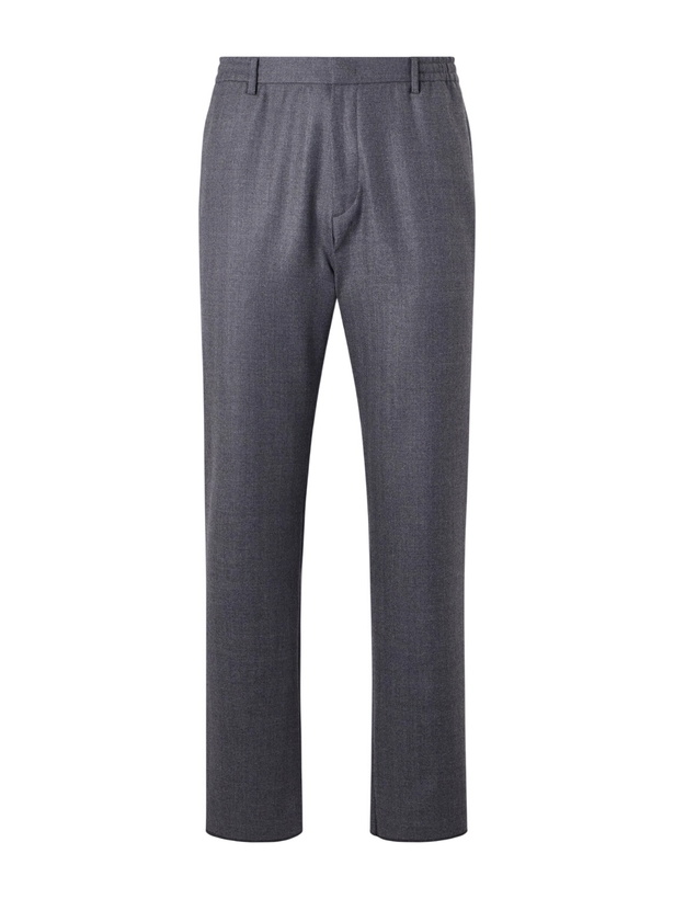 Photo: Boglioli - Straight-Leg Herringbone Virgin Wool Suit Trousers - Gray