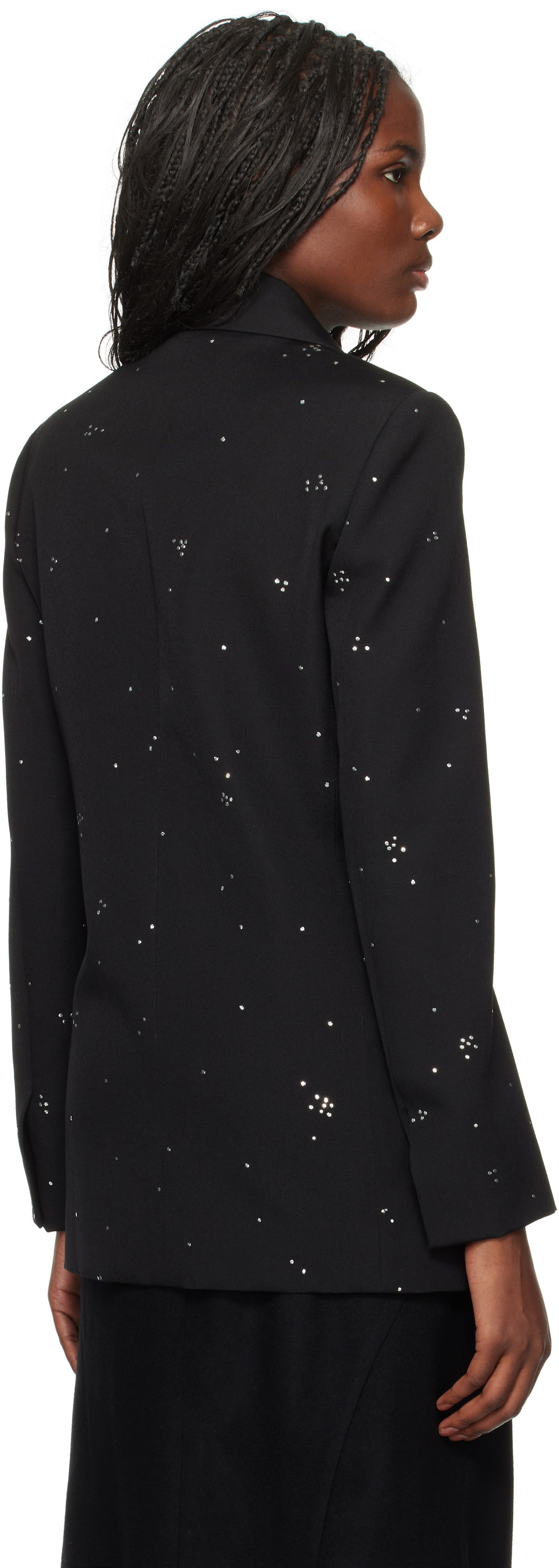Lanvin Black Embroidered Blazer