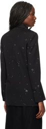 Lanvin Black Embroidered Blazer