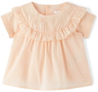 Chloé Baby Pink Ruffled Dress