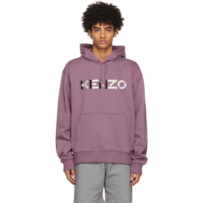 Photo: Kenzo Purple Oversized Logo Hoodie