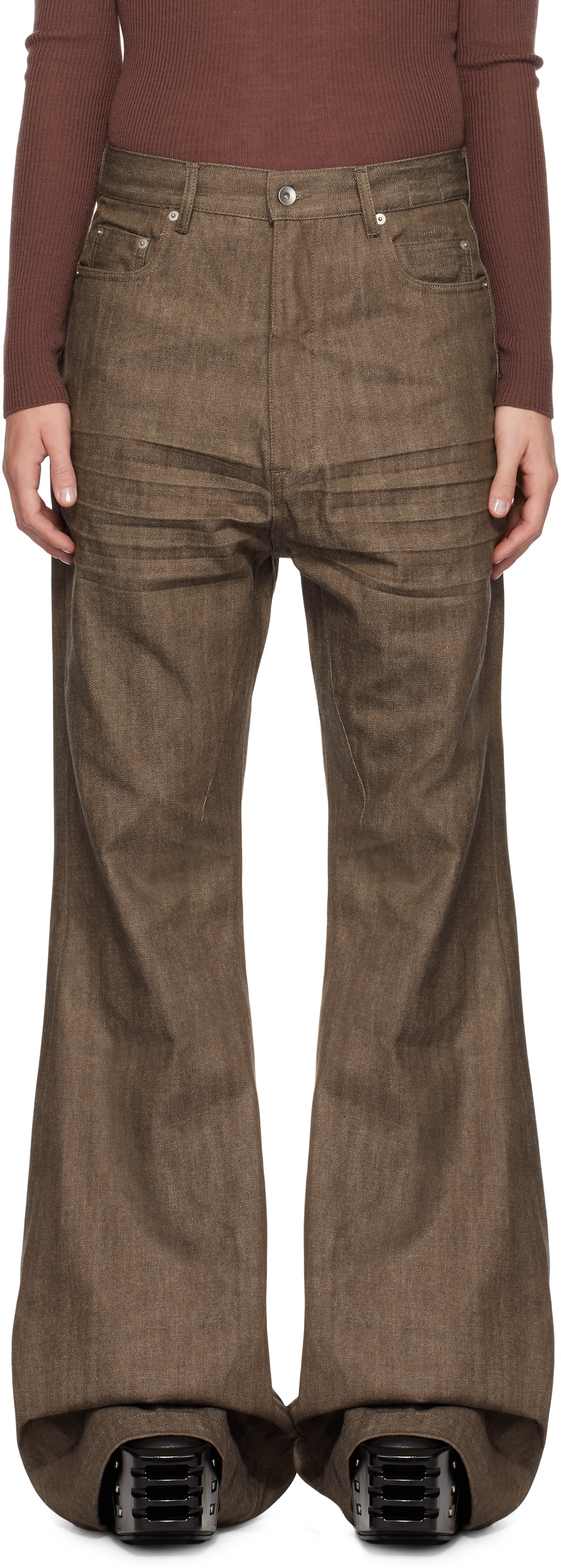 Rick Owens DRKSHDW Gray Porterville Bolan Bootcut Jeans Rick Owens 