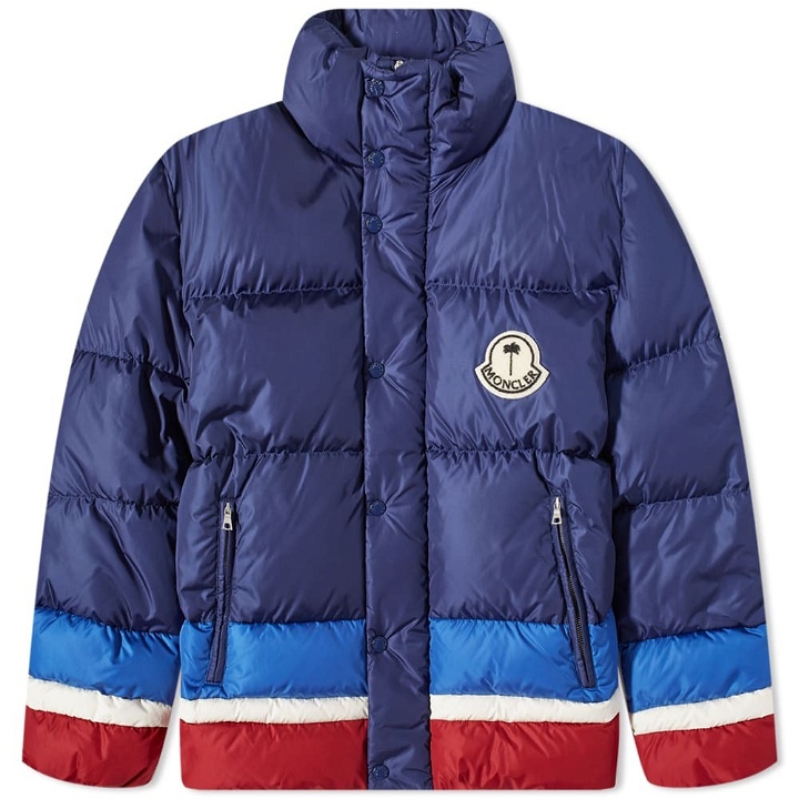 Photo: Moncler Men's Genius x Palm Angels Denneny Down Jacket in Blue