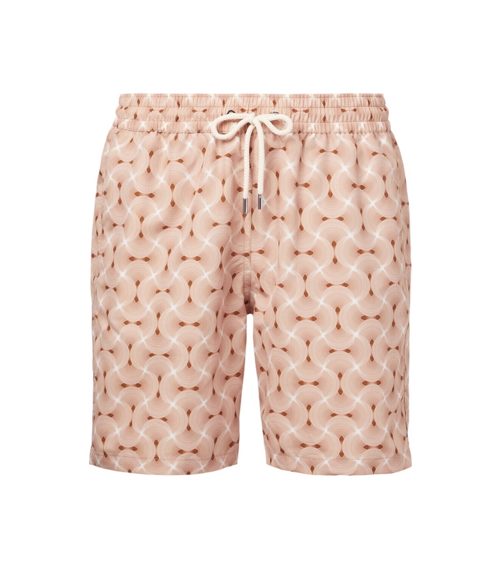 Photo: Frescobol Carioca Santos printed swim trunks