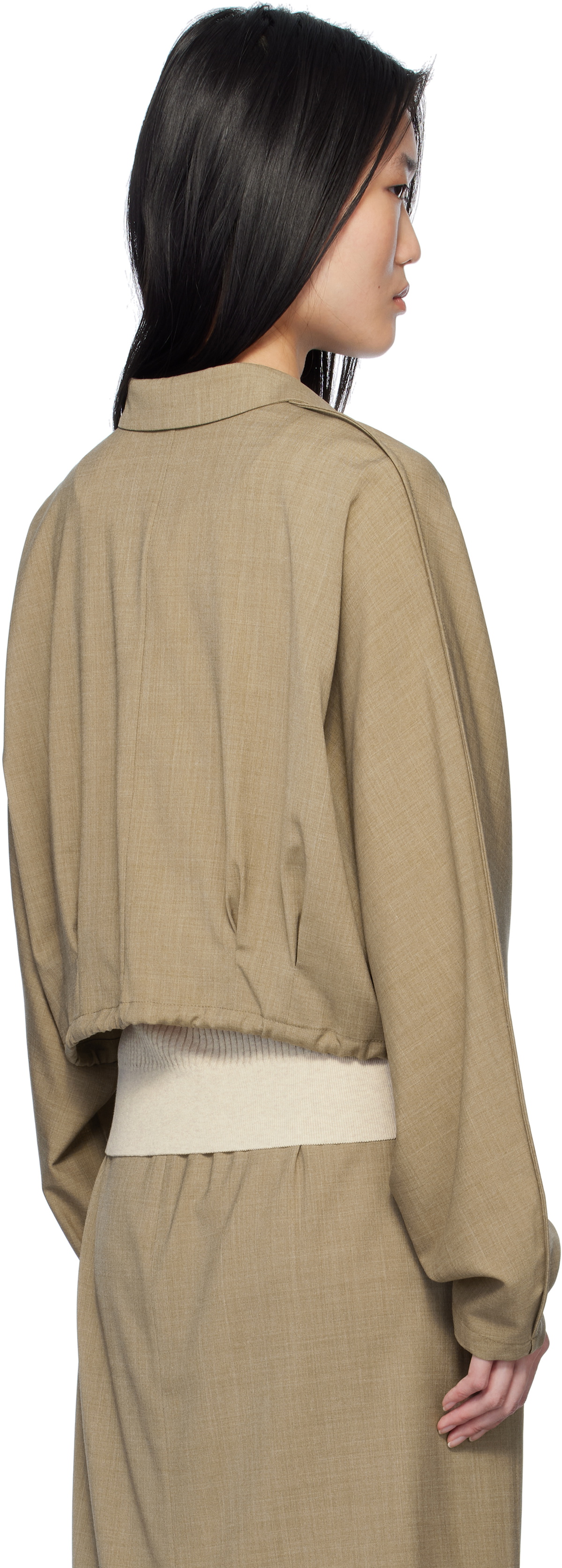 LE17SEPTEMBRE Beige Waist String Short Jacket