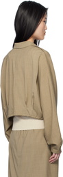 LE17SEPTEMBRE Beige Waist String Short Jacket