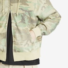BEAMS Men's Faded Print Zip Up Hoodie in Woodland