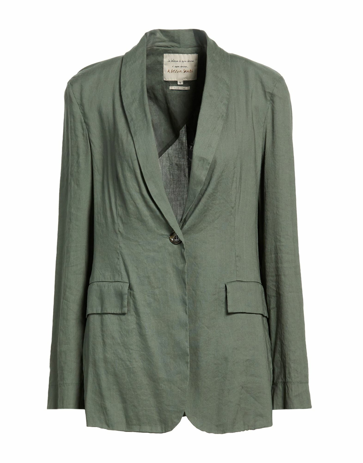 Alessia Santi Womens Blazer Military in Green