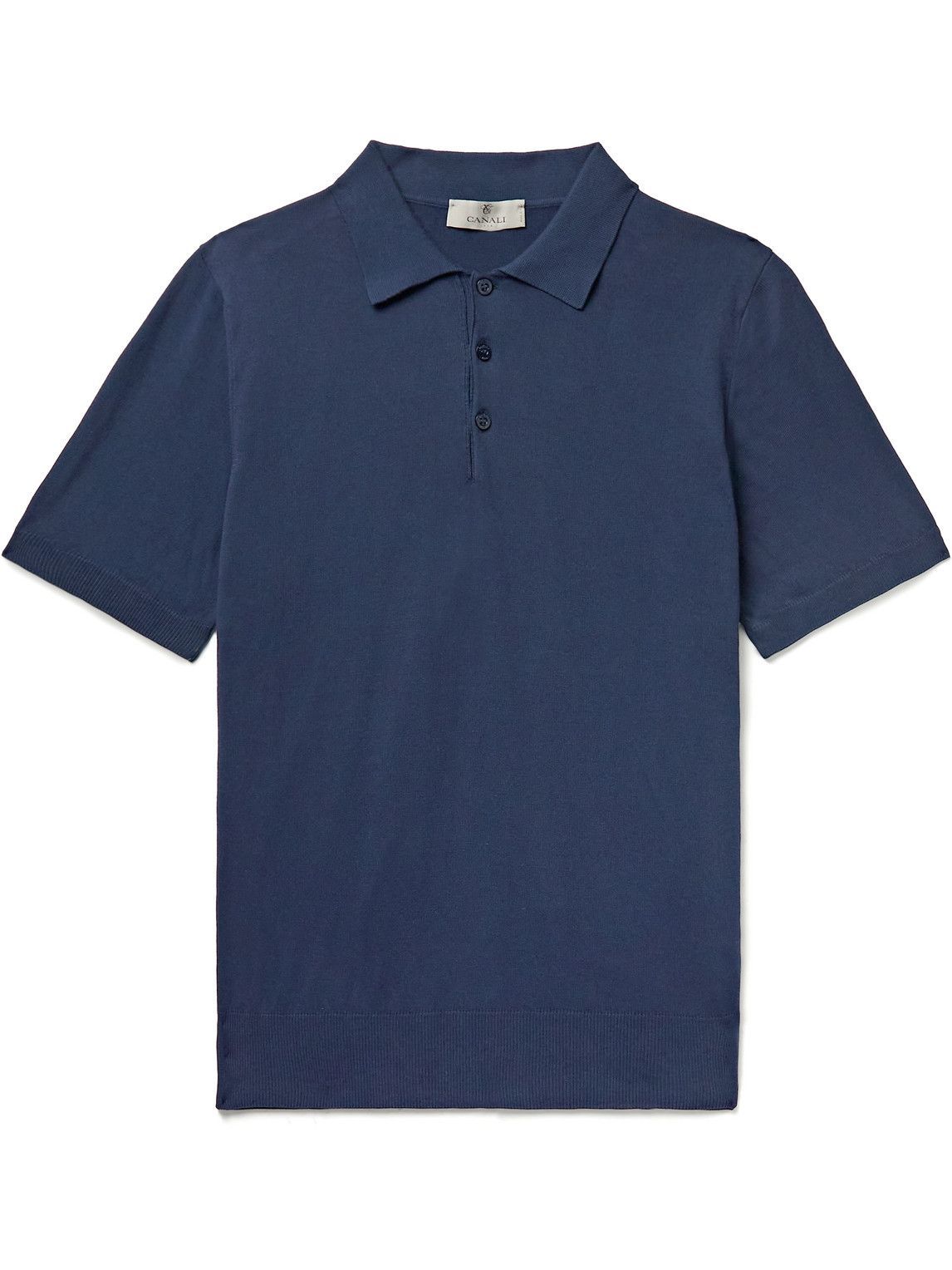 Canali - Cotton Polo Shirt - Blue Canali