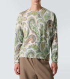 Etro Paisley silk and cashmere sweater