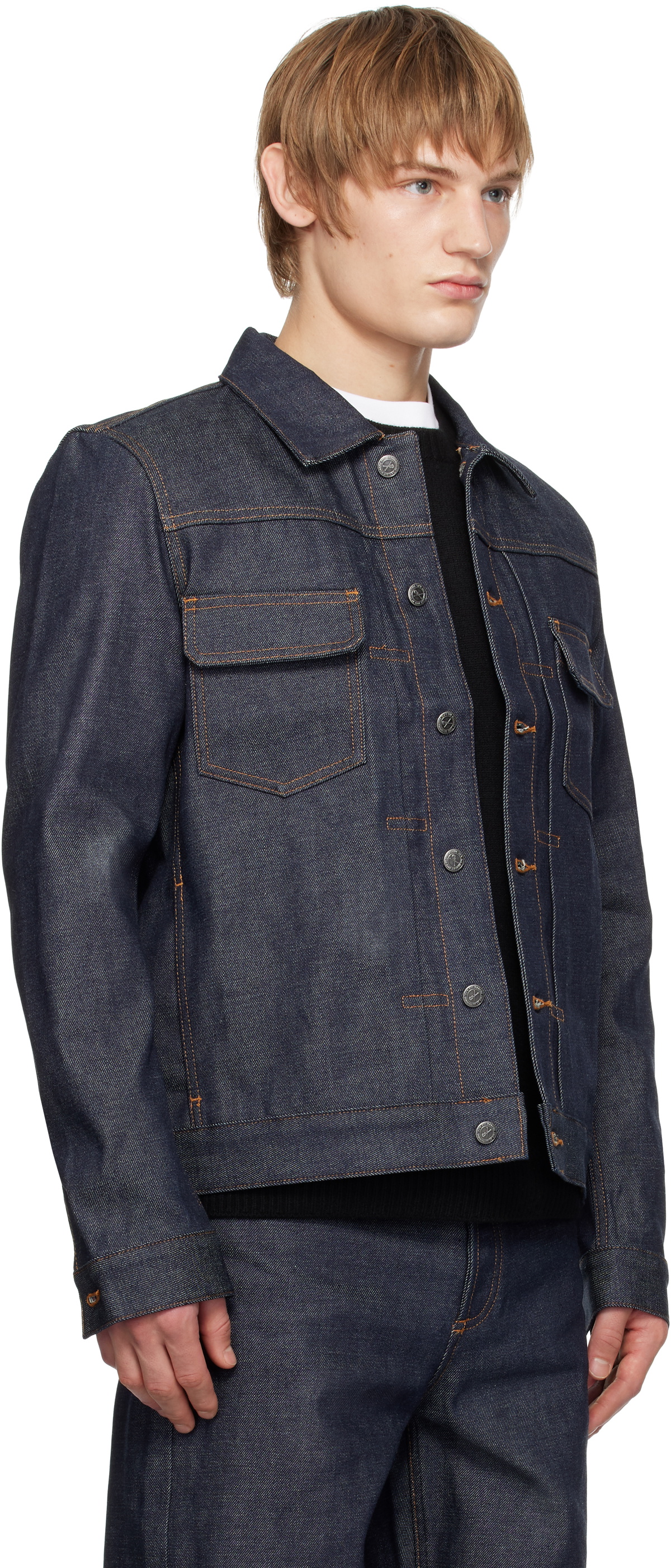 A.P.C. Navy Work Denim Jacket A.P.C.
