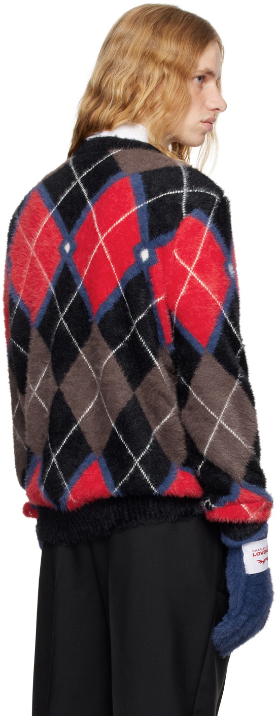 Charles Jeffrey LOVERBOY Multicolor Fluffy Gloves Sweater