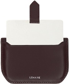 LEMAIRE Brown Calepin Mirror Cardholder