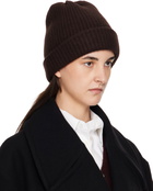 Maison Margiela Brown Cashmere Beanie