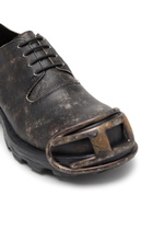 Diesel D-Hammer-Derby shoes in treated leather - Lace Ups and Mocassins Mens in Brown