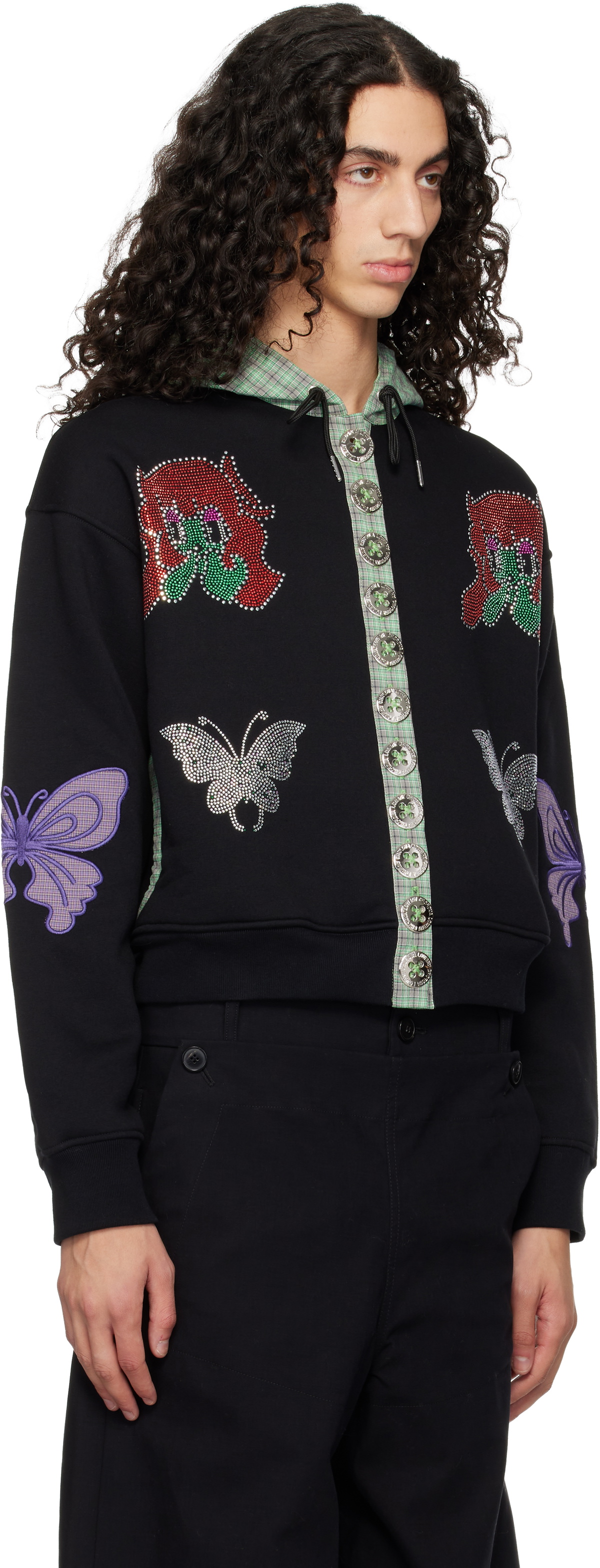 Chopova Lowena Black Berg Hoodie