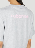 Rabanne Logo Print Cropped T-Shirt