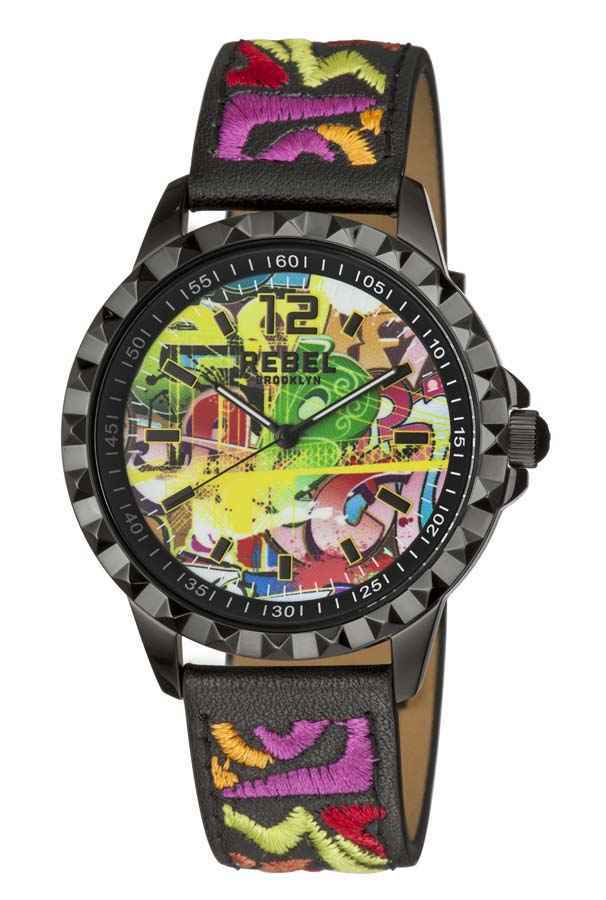 Rebel Dumbo Black Dial Ladies Watch RB122-6071