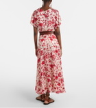 Isabel Marant Hilza floral jacquard maxi skirt