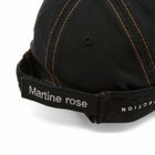 Martine Rose Women's Local Hero Cap in Black/Orange 